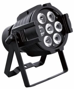 7 pcs aluminum LED par lights