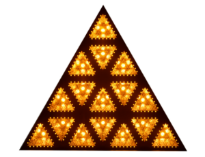 LED Antique-Style Triangular Light
